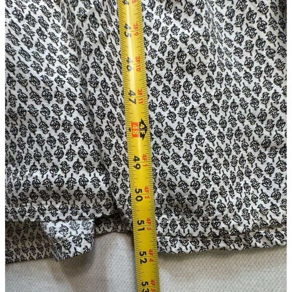 Old Navy Womens Long Sleeve V-Neck Maxi Dress Size M Black & White Floral Print - Picture 6 of 16